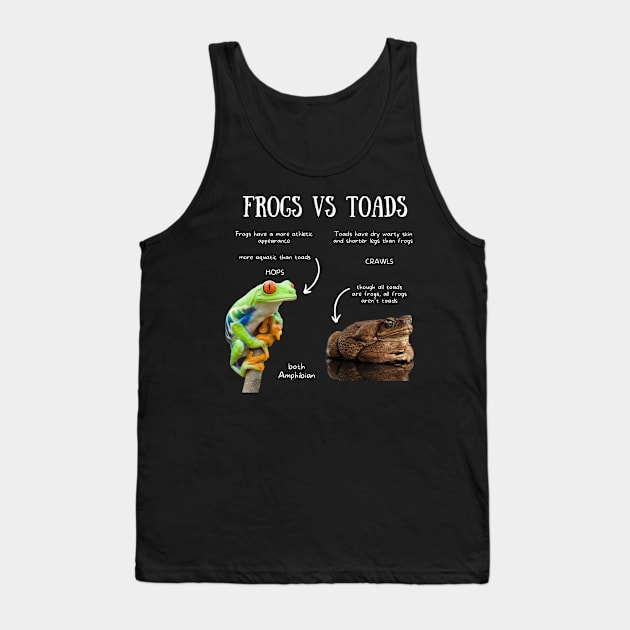 Animal Facts- Frogs vs Toads Tank Top by Animal Facts and Trivias